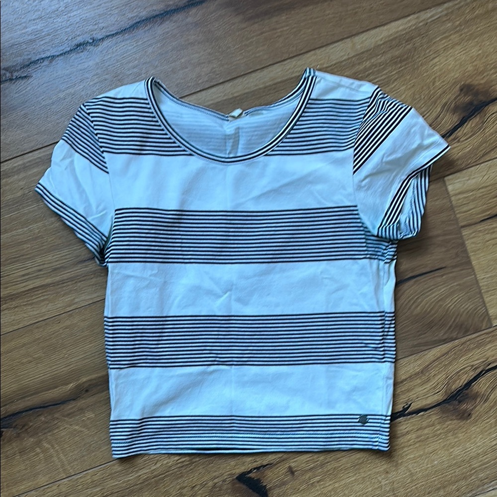 Striped Short Sleeve Top